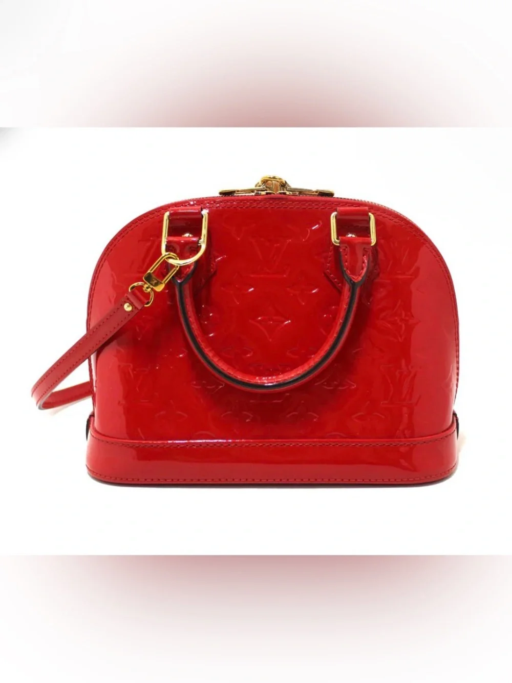 LOUIS VUITTON Vernis Alma BB in Red - Picture 2 of 5